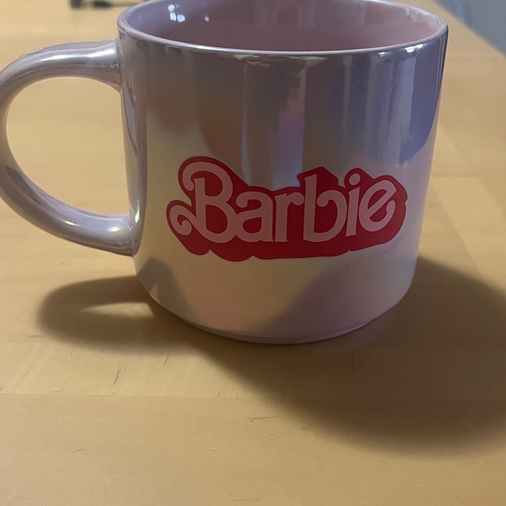 Barbie Pink and White Coffee Mug